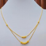 Kalung set liontin bola 2 layer 99
