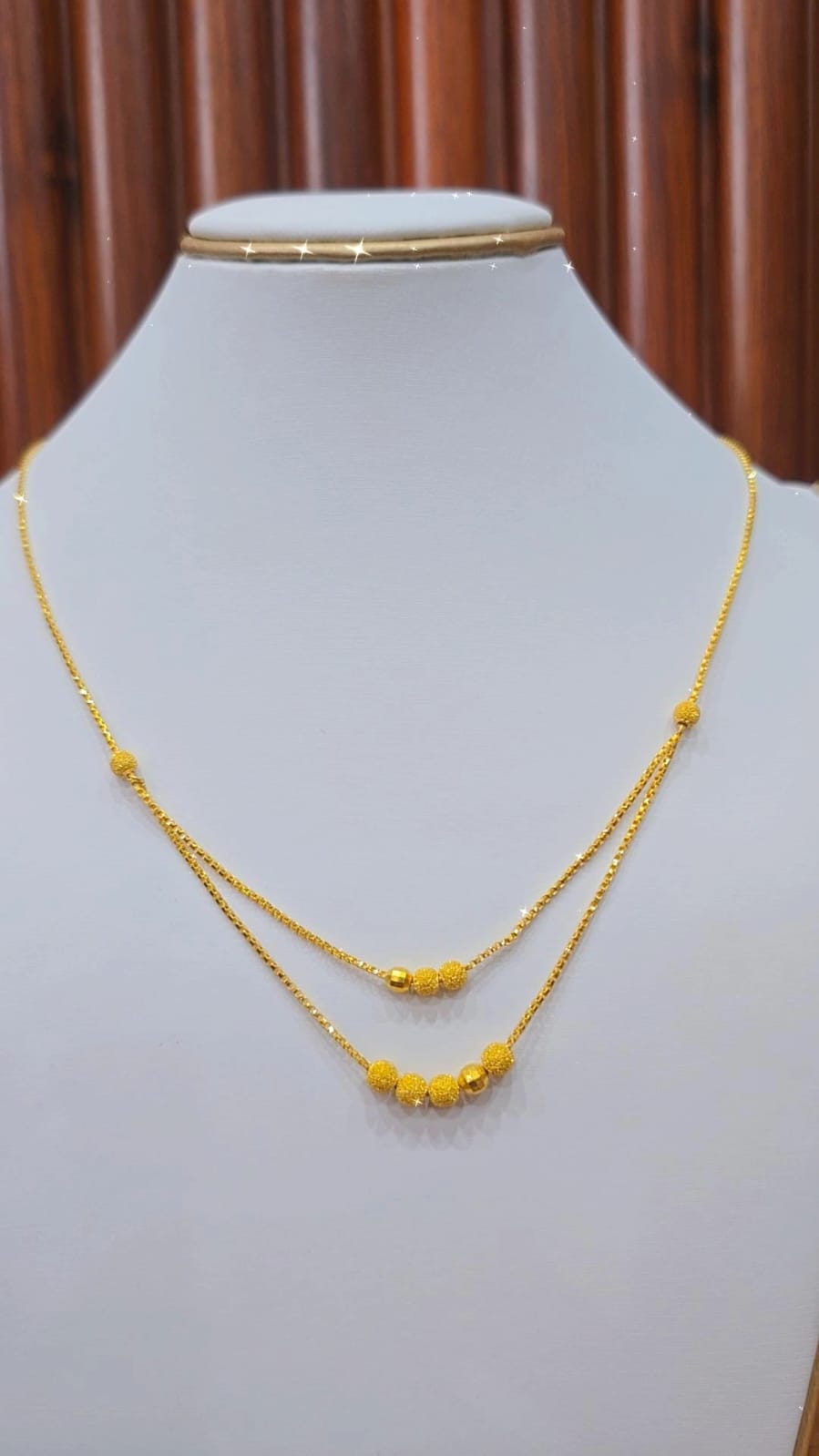 Kalung set liontin bola 2 layer 99
