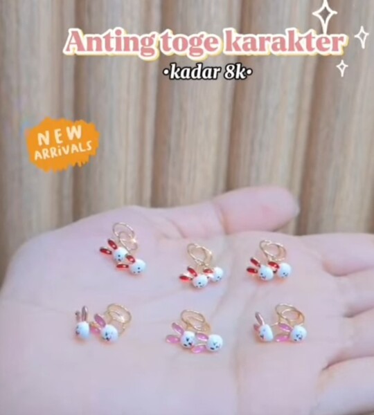 Anting Toge Karakter Kelinci