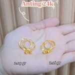 Anting Ring Bola 24k