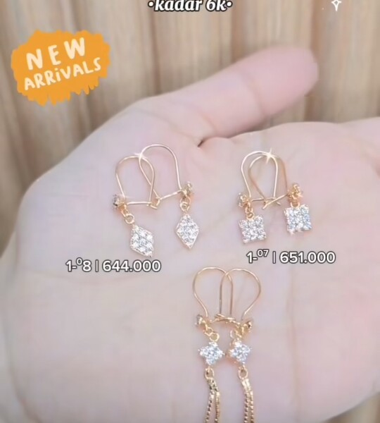 Anting Keter Rose Gold 6k