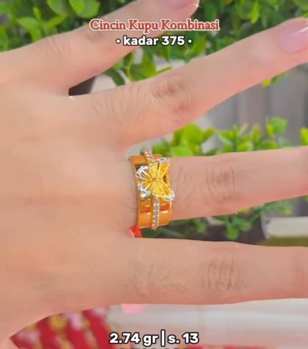 Cincin kupu-kupu kombinasi