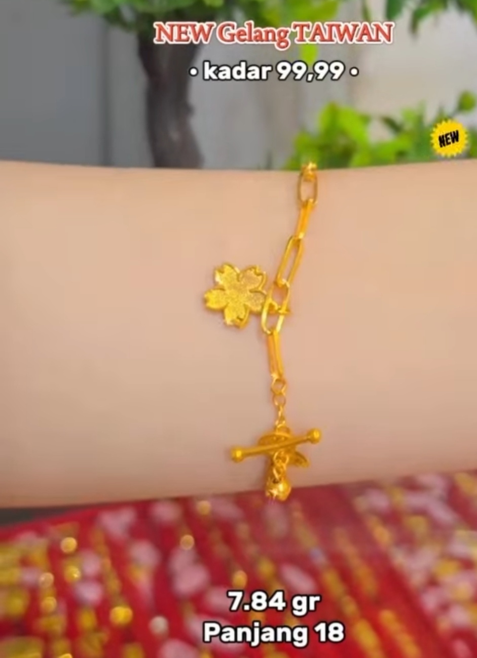 Gelang Kombinasi Rantai