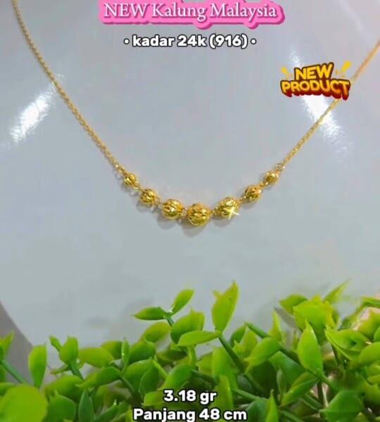 Kalung Malaysia Bola Berlian