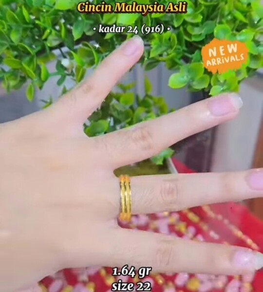 Cincin Double Pasir 916
