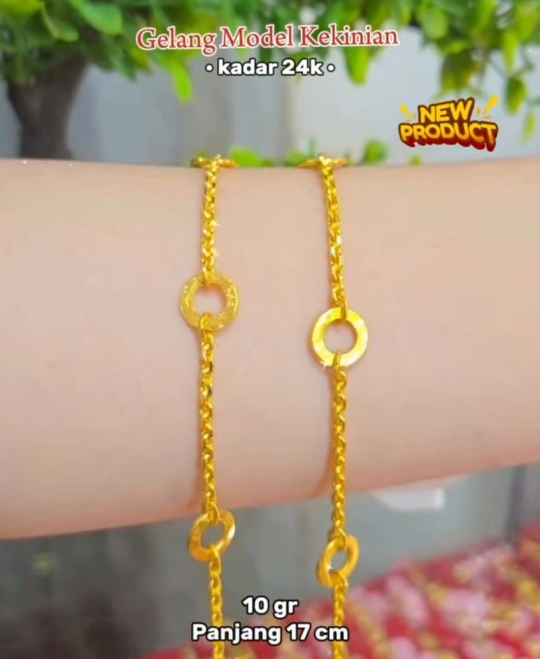 Gelang Emas Model Kekinian