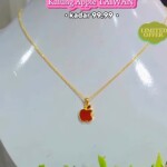 Golden Apple Bite Necklace 99%