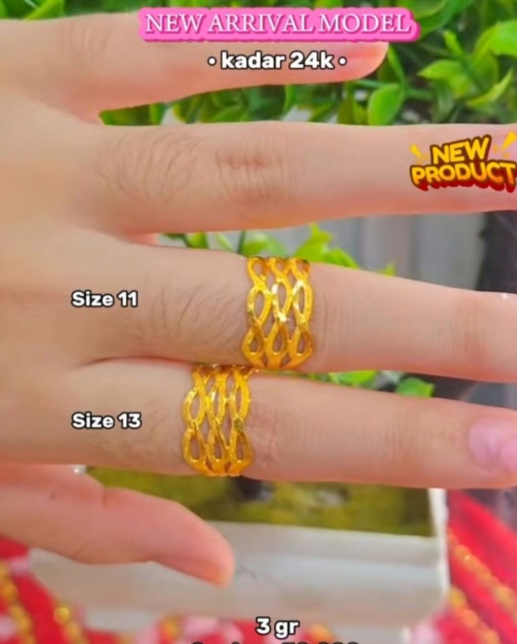 Cincin Anyaman Tetes