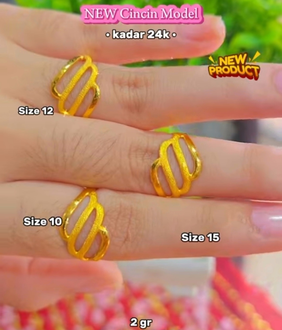 Cincin Tiga Lengkung Terbuka