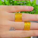 Cincin Lilit Lis Tingkat 24k