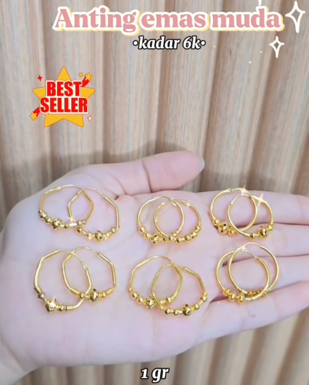 Anting Ring Bola 6k