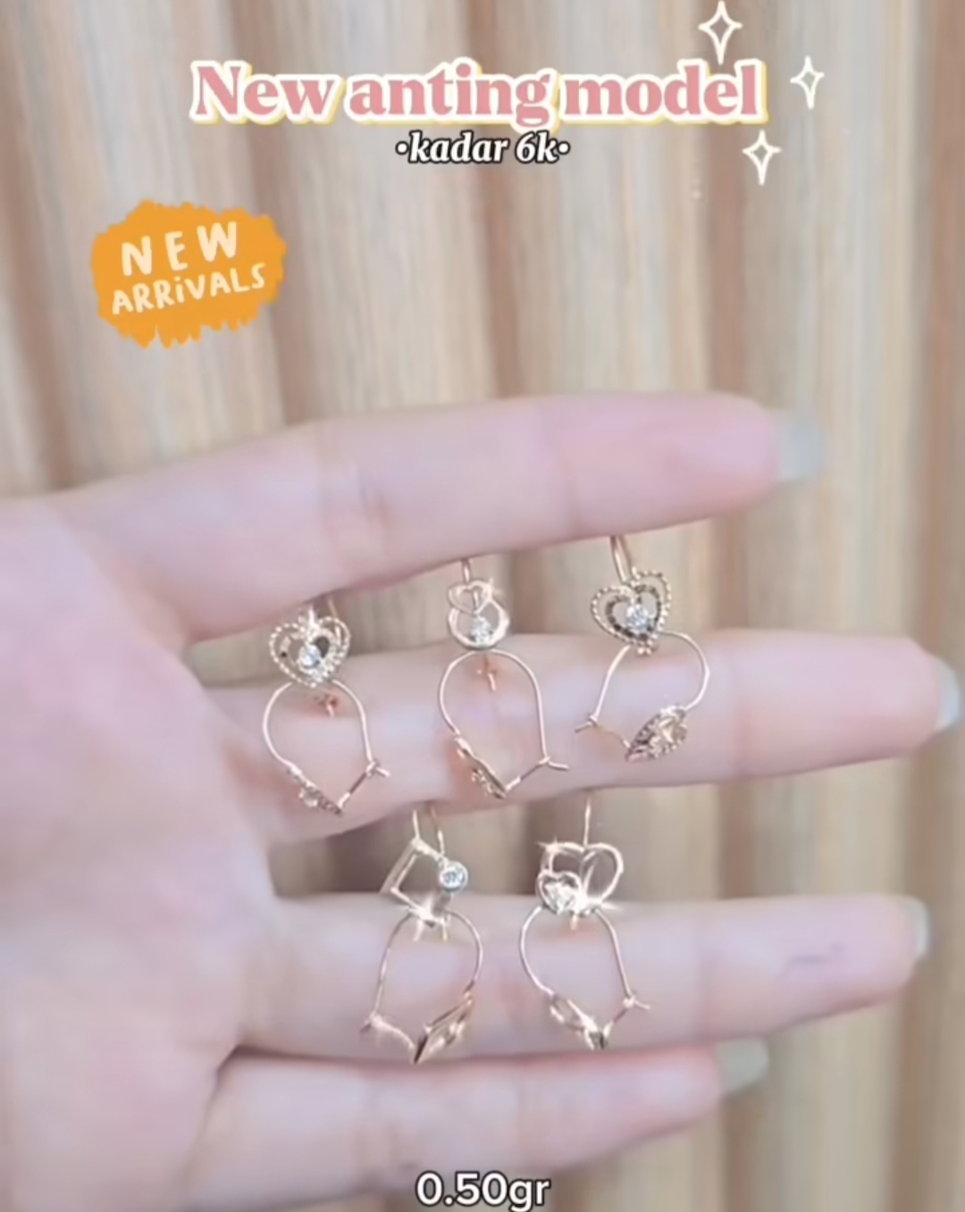 Glimmer Heart Earrings