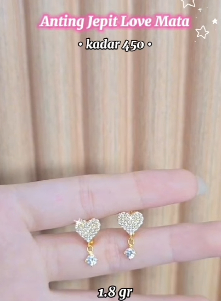 Anting Jepit Love Mata 420