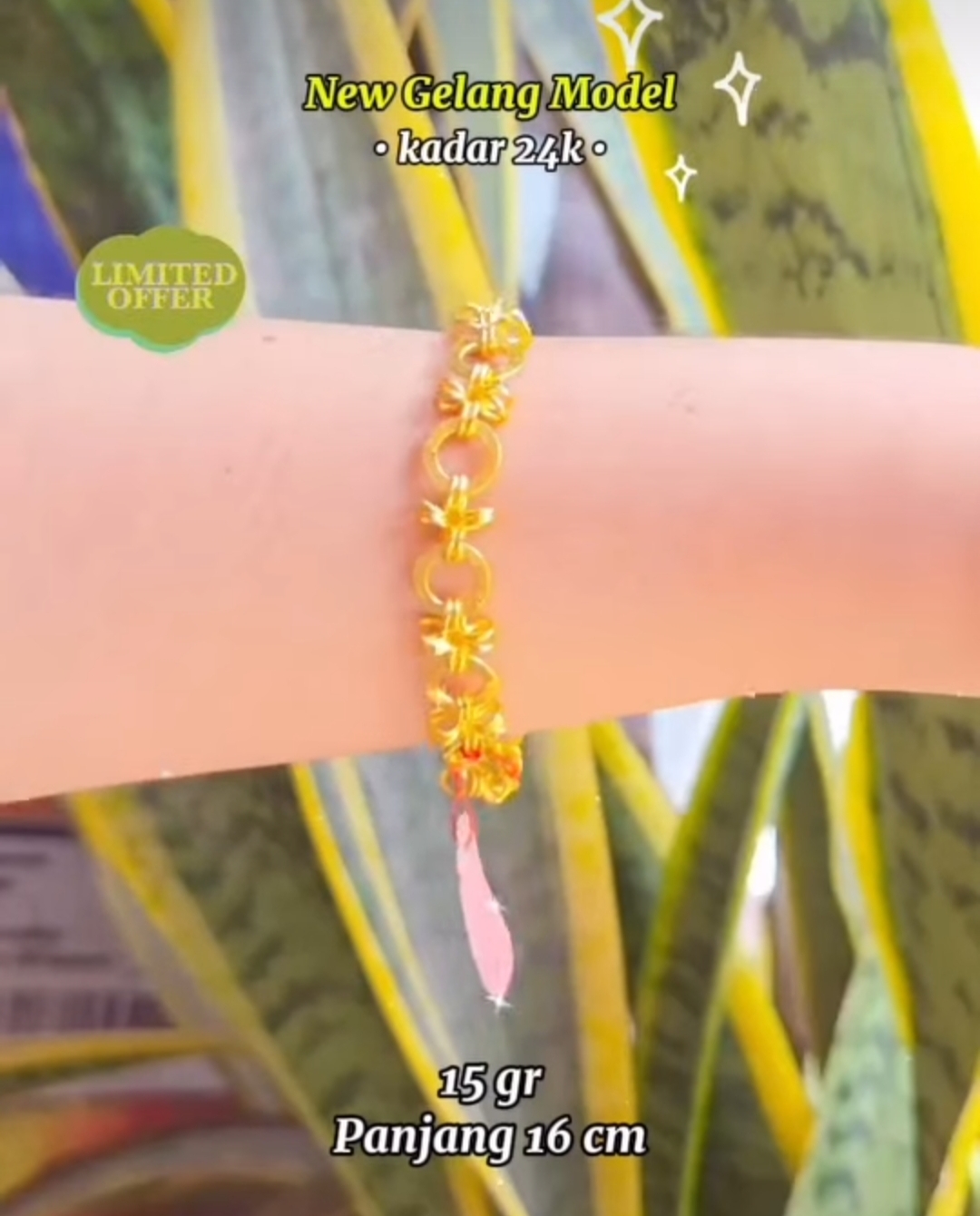 Luxe Roundlink Bracelet 24k