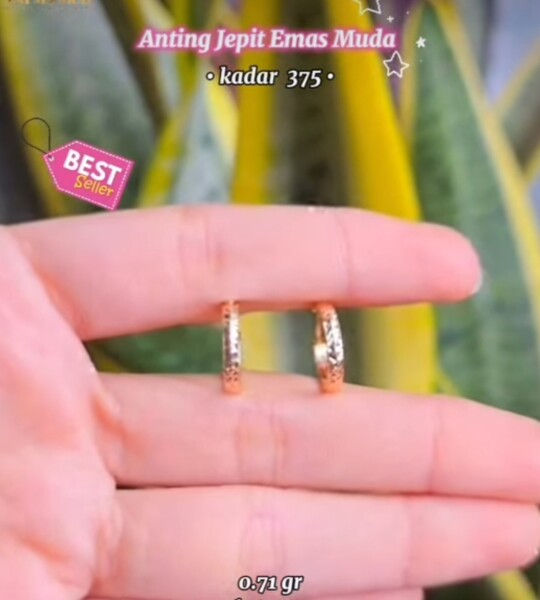 Anting jepit 375