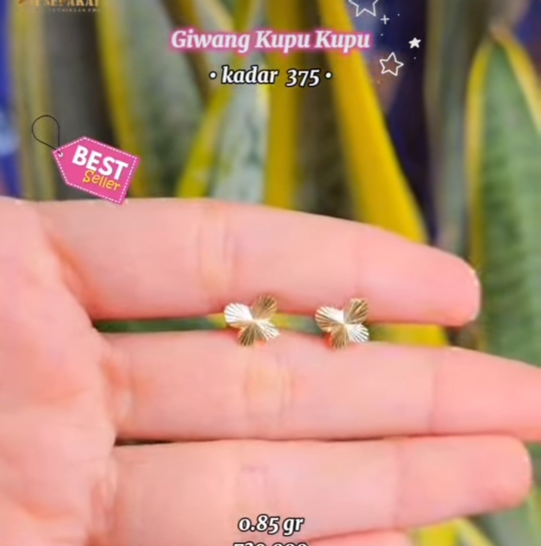 Giwang kupu-kupu 375